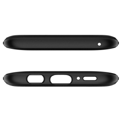 „Spigen“ Liquid Air Samsung Galaxy S9 (G960) juodas kieto silikono dėklas / Priedai.lt