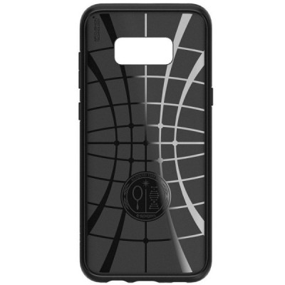 „Spigen“ Liquid Air Samsung Galaxy S8 (G950) juodas kieto silikono dėklas / Priedai.lt