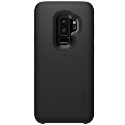 „Spigen“ Slim Armor CS Samsung Galaxy S9+ (G965) juodas kieto silikono dėklas / Priedai.lt