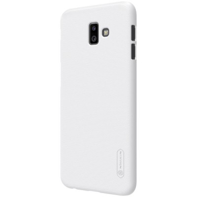 Samsung Galaxy J6+ 2018 (J10) Nillkin Frosted Shield baltas plastikinis dėklas / Priedai.lt