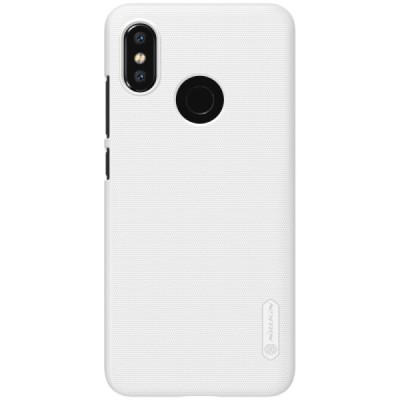 Xiaomi Mi 8 Nillkin Frosted Shield baltas plastikinis dėklas / Priedai.lt