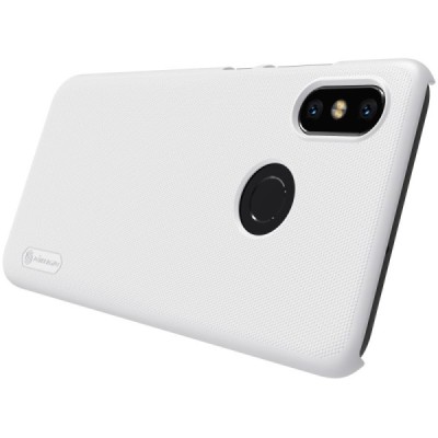 Xiaomi Mi 8 Nillkin Frosted Shield baltas plastikinis dėklas / Priedai.lt