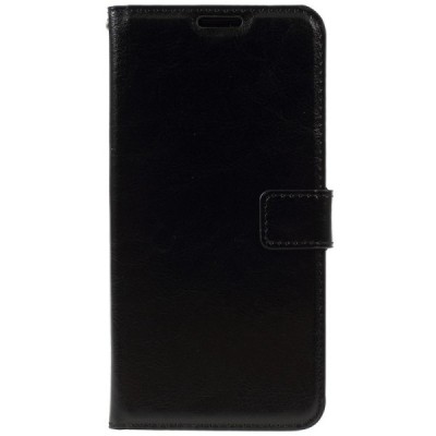 Samsung Galaxy J6+ 2018 (J610) atverčiamas juodas odinis dėklas - piniginė / Priedai.lt