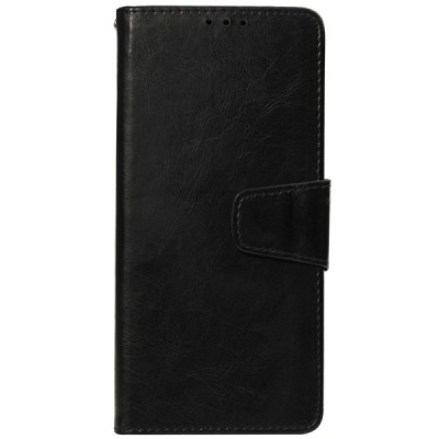 Samsung Galaxy J6+ 2018 (J610) „Diary“ atverčiamas juodas odinis dėklas - piniginė / Priedai.lt