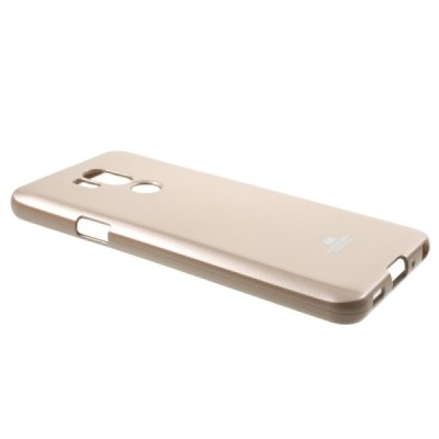 LG G7 ThinQ auksinis Mercury kieto silikono (TPU) dėklas / Priedai.lt