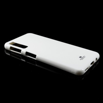 Samsung Galaxy A7 2018 (A750) Mercury baltas kieto silikono (TPU) dėklas / Priedai.lt