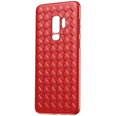 „Baseus“ Weaving Samsung Galaxy S9 (G960) raudonas kieto silikono dėklas / Priedai.lt