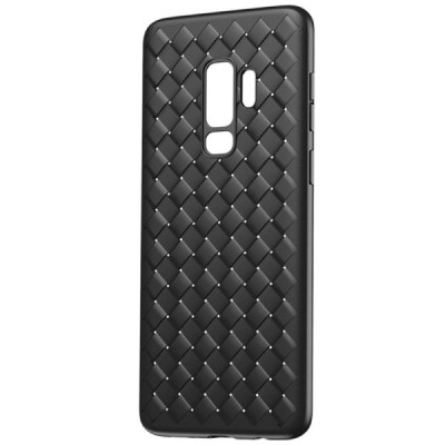 „Baseus“ Weaving Samsung Galaxy S9+ (G965) juodas kieto silikono dėklas / Priedai.lt