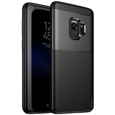 „IPAKY“ Shield Samsung Galaxy S9 (G960) juodas kieto silikono dėklas / Priedai.lt