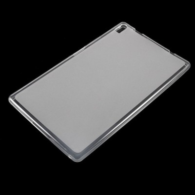 Lenovo Tab4 8 Plus (TB-8704F/N) kieto silikono (TPU) matinis dėklas skaidrus - nugarėlė / Priedai.lt