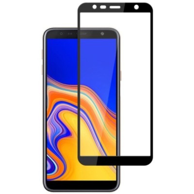 Samsung Galaxy J6+ 2018 (J610) „Mocolo“ 9H Tempered Glass sustiprintos apsaugos juodas pilnai dengiantis apsauginis ekrano stikl