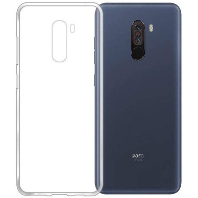 Xiaomi Pocophone F1 skaidrus (permatomas) kieto silikono TPU ploniausias pasaulyje bespalvis dėklas / Priedai.lt