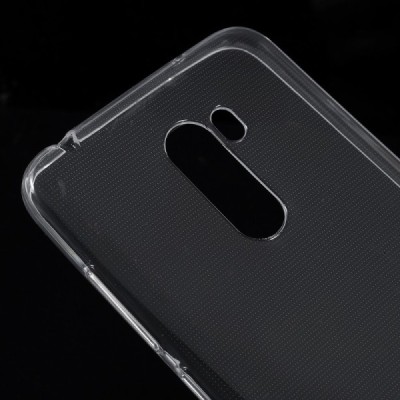 Xiaomi Pocophone F1 skaidrus (permatomas) kieto silikono TPU ploniausias pasaulyje bespalvis dėklas / Priedai.lt