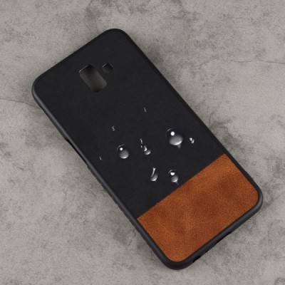 „Bi-Color“ Splicing Samsung Galaxy J6+ 2018 (J610F) rudas, juodas odinis dėklas / Priedai.lt