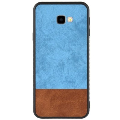 „Bi-Color“ Splicing Samsung Galaxy J4+ (J400F) rudas, mėlynas odinis dėklas / Priedai.lt