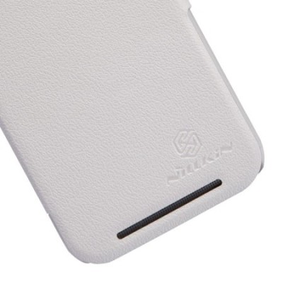Nillkin Fresh HTC One M8 baltas odinis atverčiamas dėklas (View Case, S View) / Priedai.lt