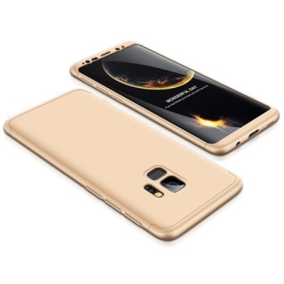 „Thin Fit 360“ plastikinis Samsung Galaxy S9 (G960F) auksinis dėklas / Priedai.lt