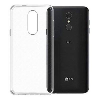 LG Q7 kieto silikono TPU skaidrus dėklas - nugarėlė / Priedai.lt