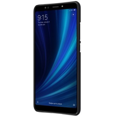 Xiaomi Mi 6X (Xiaomi Mi A2) Nillkin Frosted Shield juodas plastikinis dėklas / Priedai.lt