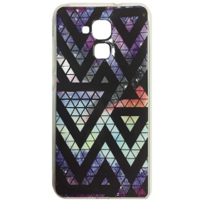 „Pattern“ raštuotas violetinis kieto silikono Huawei Honor 5c (Honor 7 Lite) dėklas / Priedai.lt