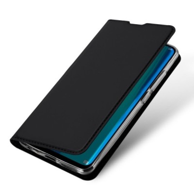 „Dux Ducis“ Skin serijos Huawei P smart 2019 (Honor 10 Lite) juodas odinis atverčiamas dėklas / Priedai.lt
