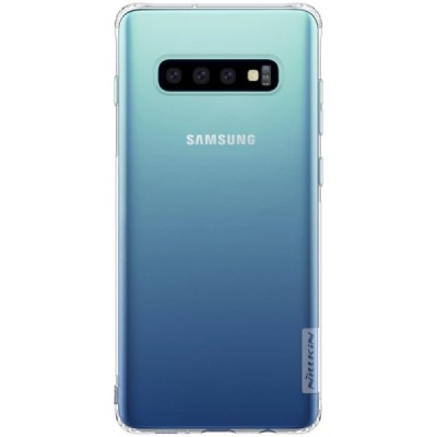 Samsung Galaxy S10 (G973) Nillkin Nature plonas skaidrus (permatomas) silikoninis TPU bespalvis dėklas / Priedai.lt