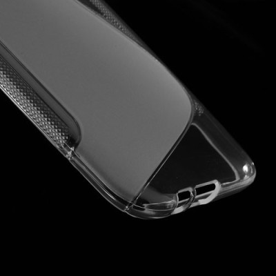 HTC One M8 dėklas (kieto silikono - TPU, skaidrus) / Priedai.lt