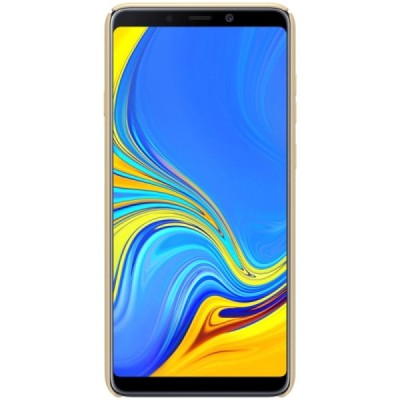 Samsung Galaxy A9 2018 (A9 Star Pro) Nillkin Frosted Shield auksinis plastikinis dėklas / Priedai.lt