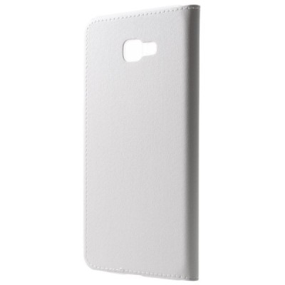Samsung Galaxy J4+ (J400F) baltas odinis atverčiamas dėklas su langeliu / Priedai.lt
