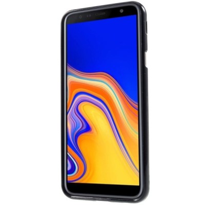 Samsung Galaxy J4+ (J400F)  Mercury juodas kieto silikono TPU dėklas - nugarėlė / Priedai.lt