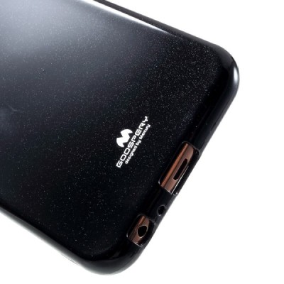 Samsung Galaxy J4+ (J400F)  Mercury juodas kieto silikono TPU dėklas - nugarėlė / Priedai.lt
