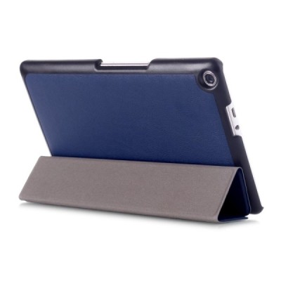 Asus ZenPad 8 (Z380KL) atverčiamas mėlynas odinis dėklas - knygutė / Priedai.lt