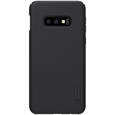 Samsung Galaxy S10e (G970) Nillkin Frosted Shield juodas plastikinis dėklas / Priedai.lt