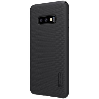 Samsung Galaxy S10e (G970) Nillkin Frosted Shield juodas plastikinis dėklas / Priedai.lt