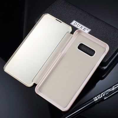 Samsung Galaxy S10e (G970) plastikinis atverčiamas auksinis dėklas / Priedai.lt