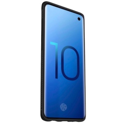 Samsung Galaxy S10+ (G975) „Lenuo“ kieto silikono TPU juodas dėklas - nugarėlė / Priedai.lt
