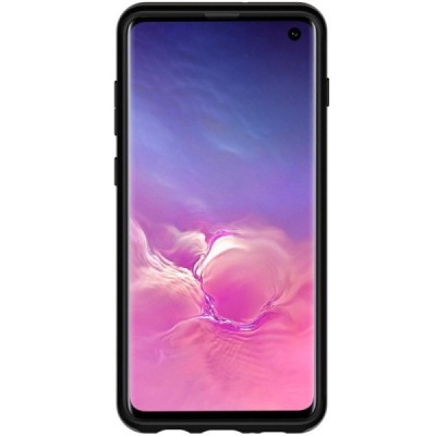 „Spigen“ Neo Hybrid sustiprintos apsaugos Samsung Galaxy S10 (G973) juodas kieto silikono (TPU) ir plastiko dėklas / Priedai.lt