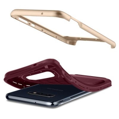 „Spigen“ Neo Hybrid sustiprintos apsaugos Samsung Galaxy S10e (G970) bordo kieto silikono (TPU) ir plastiko dėklas / Priedai.lt