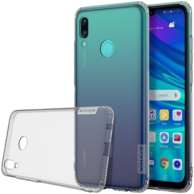 Huawei P smart 2019 (Honor 10 Lite) Nillkin Nature plonas skaidrus (permatomas) silikoninis TPU pilkas dėklas / Priedai.lt