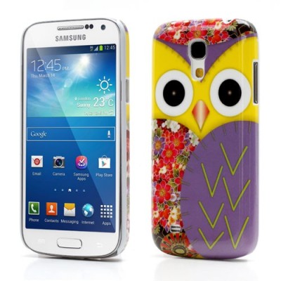Samsung Galaxy S4 Mini dėklas - Pelėdžiukas, violetinis / Priedai.lt