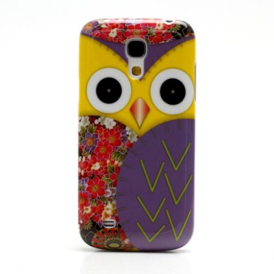 Samsung Galaxy S4 Mini dėklas - Pelėdžiukas, violetinis / Priedai.lt