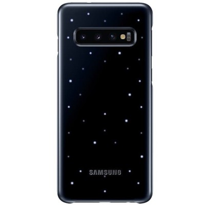Samsung Galaxy S10 (G973) Led Cover juodas plastikinis dėklas / Priedai.lt