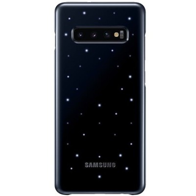Samsung Galaxy S10+ (G975) Led Cover juodas plastikinis dėklas / Priedai.lt