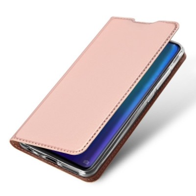 „Dux Ducis“ Skin serijos Huawei P30 rožinis odinis atverčiamas dėklas / Priedai.lt