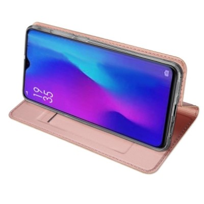 „Dux Ducis“ Skin serijos Huawei P30 rožinis odinis atverčiamas dėklas / Priedai.lt