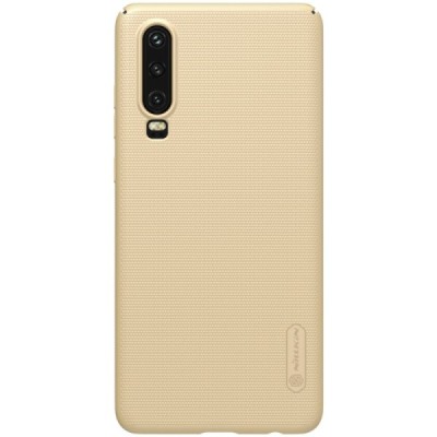 Nillkin Frosted Shield Huawei P30 auksinis plastikinis dėklas / Priedai.lt