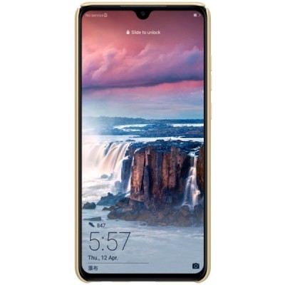Nillkin Frosted Shield Huawei P30 auksinis plastikinis dėklas / Priedai.lt