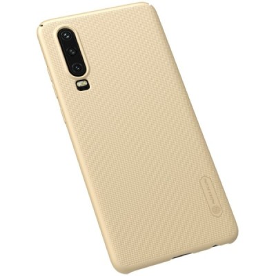 Nillkin Frosted Shield Huawei P30 auksinis plastikinis dėklas / Priedai.lt