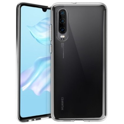Huawei P30 skaidrus (permatomas) TPU ploniausias pasaulyje bespalvis dėklas / Priedai.lt