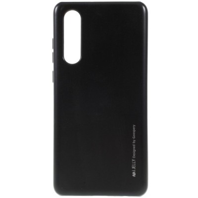Huawei P30 juodas Mercury kieto silikono (TPU) dėklas - nugarėlė / Priedai.lt